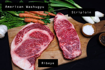 Comparison Between American Ribeye & Striploin Washugyu
